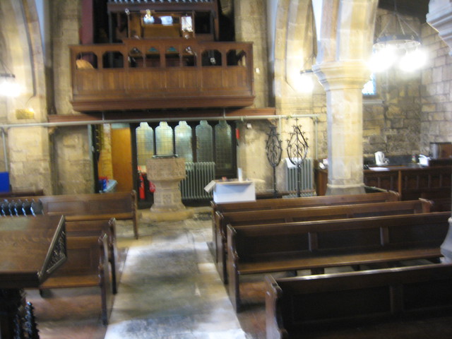 Nave and organ loft from the chancel