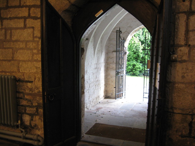 The porch from inside right