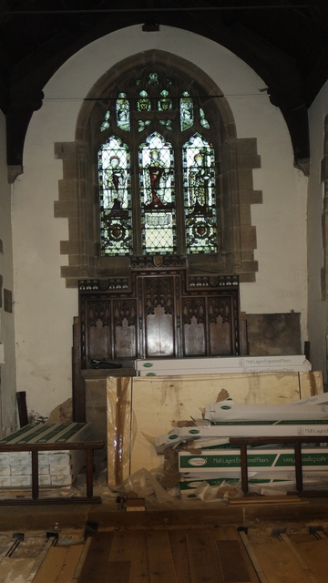 The East wall and window