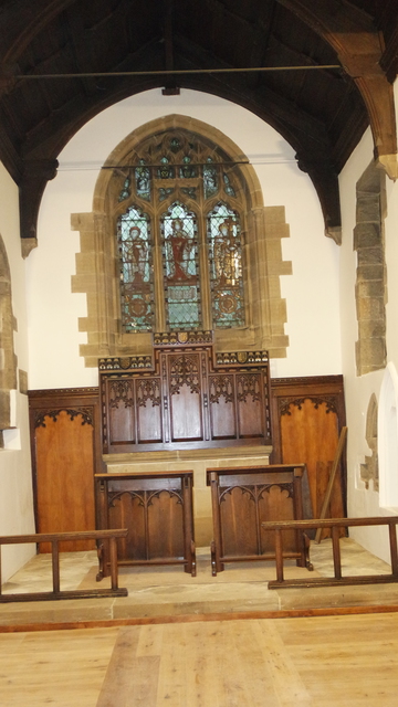 The Chancel with two desks