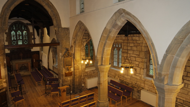 The furniture is in place ready for Sunday 14/01/2018: South East of the Nave and Chancel (Photos: 12/01/2018 KFE)